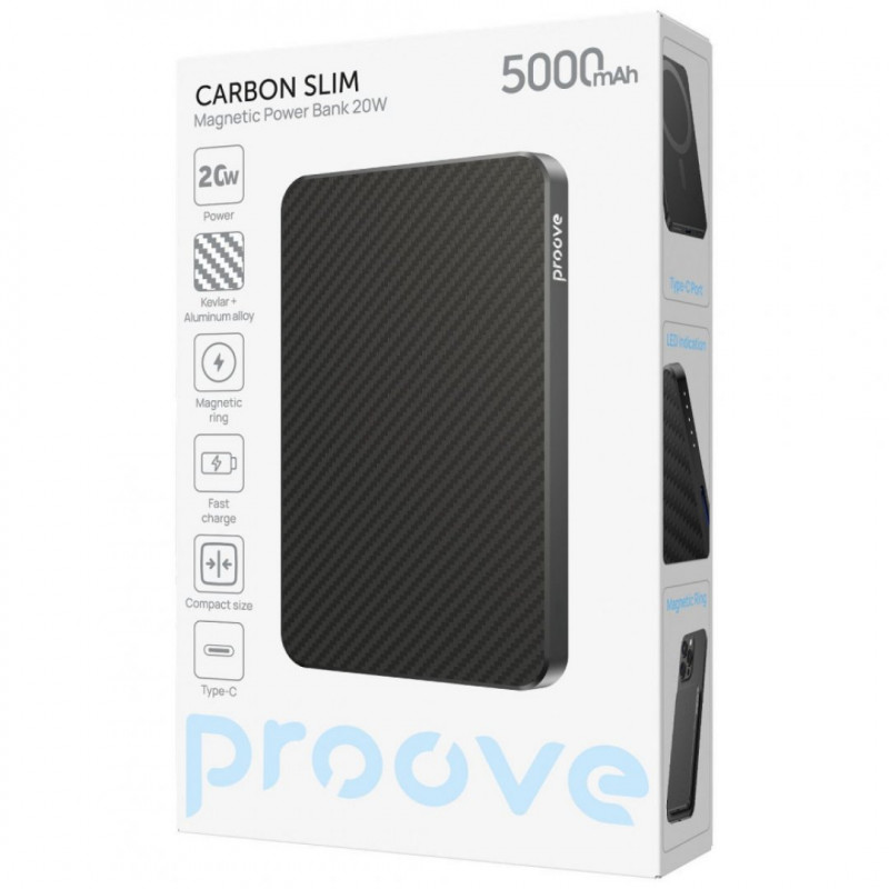 Павербанк Proove Carbon Slim 20W 5000mAh Sunflare (PBCS20010050)