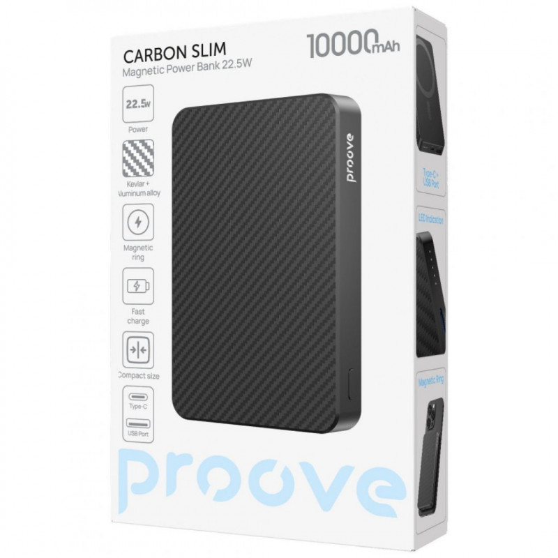 Павербанк Proove Carbon Slim 22.5W 10000mAh Nightfall (PBCS22110051)