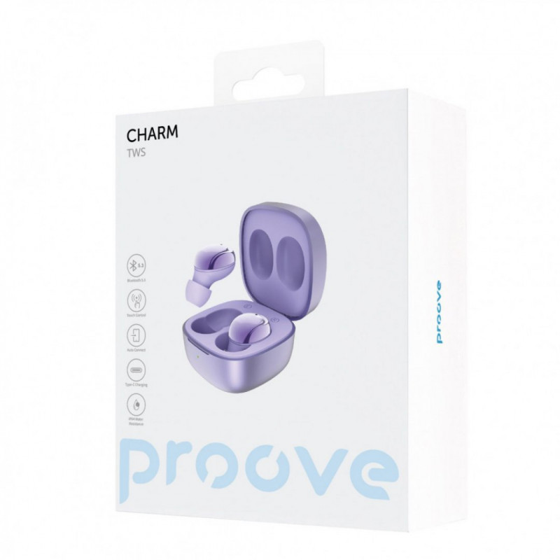 Беспроводные наушники Proove Charm TWS Purple (TWCH00010009)