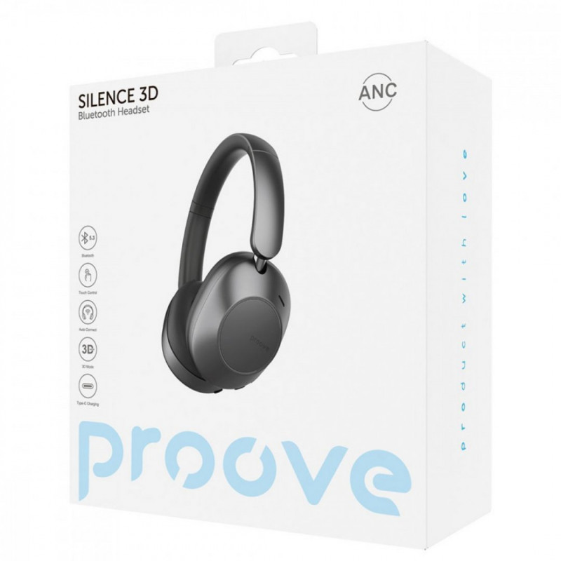 Беспроводные наушники Proove Silence 3D with ANC Light Gray (HPSL3D010003)