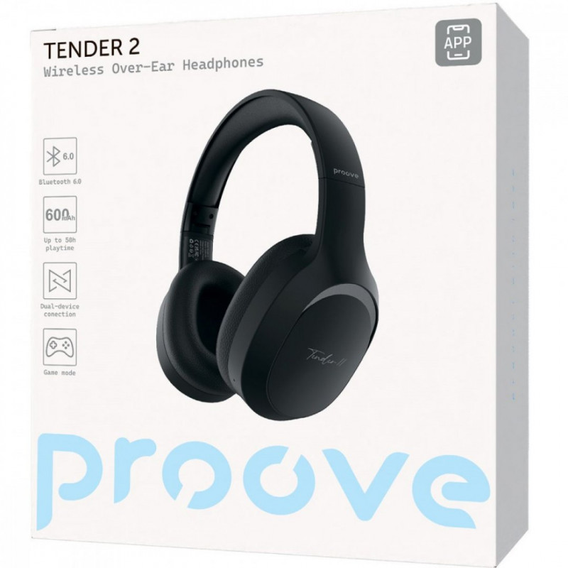 Беспроводные наушники Proove Tender 2 (APP) Black (HPTR2001AP01)