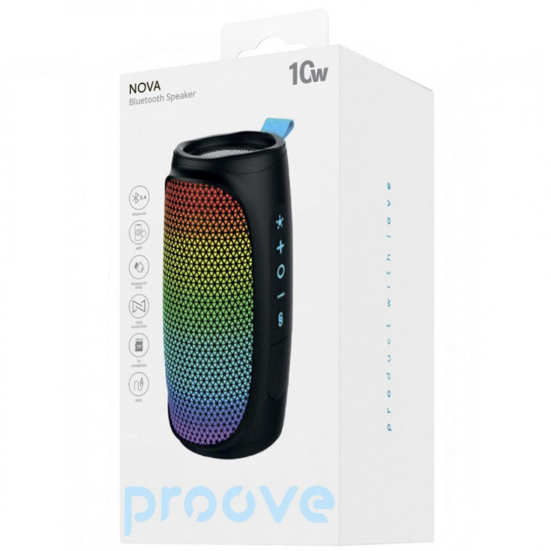 Портативна акустика Proove Nova 10W (APP) Black (PDNW10001AP01)