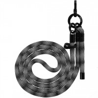 Ремешок для телефона Proove Twist Spiral Cross-Body Strap Black/Silver (PSBSUNOC1515)