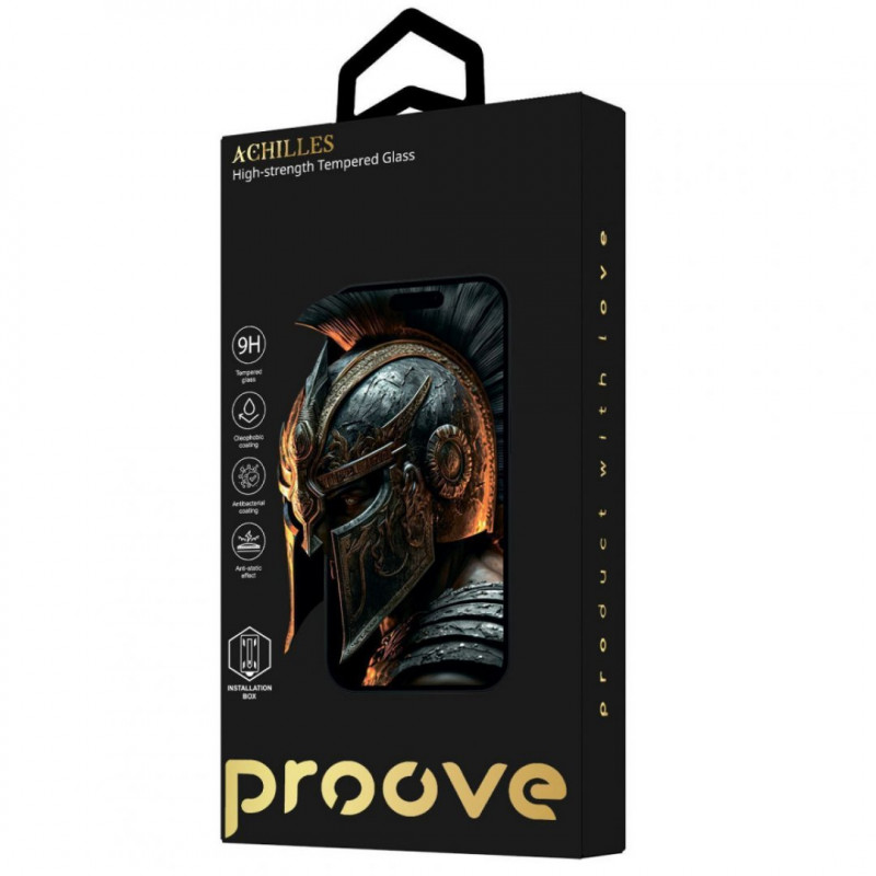 Защитное стекло Proove Achilles Installation Box для iPhone 14 Pro/15/16 Black (PGPAIB160001)