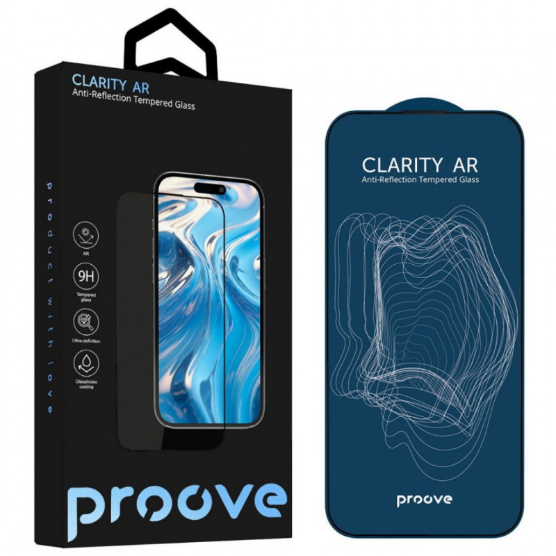 Защитное стекло Proove Clarity AR для iPhone 17 Air Black (PGCARI17A001)