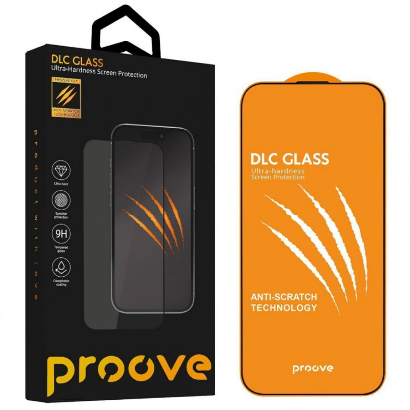 Захисне скло Proove DLC для iPhone 16 Pro/17 Black (PGDLCI16P001)