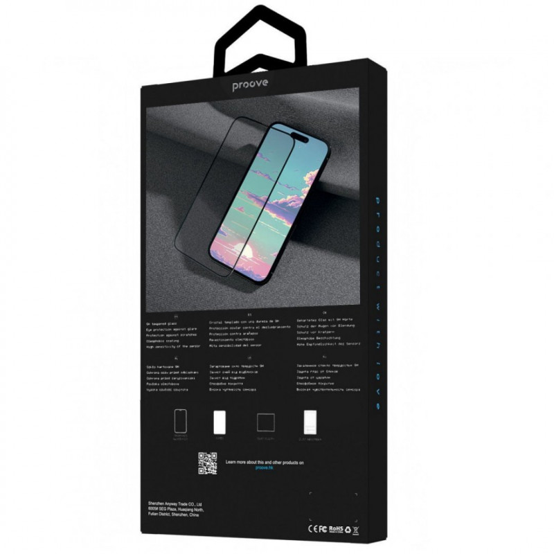 Защитное стекло Proove для Pixel iPhone 16 Pro Max Black (PGPPXI16PM01)