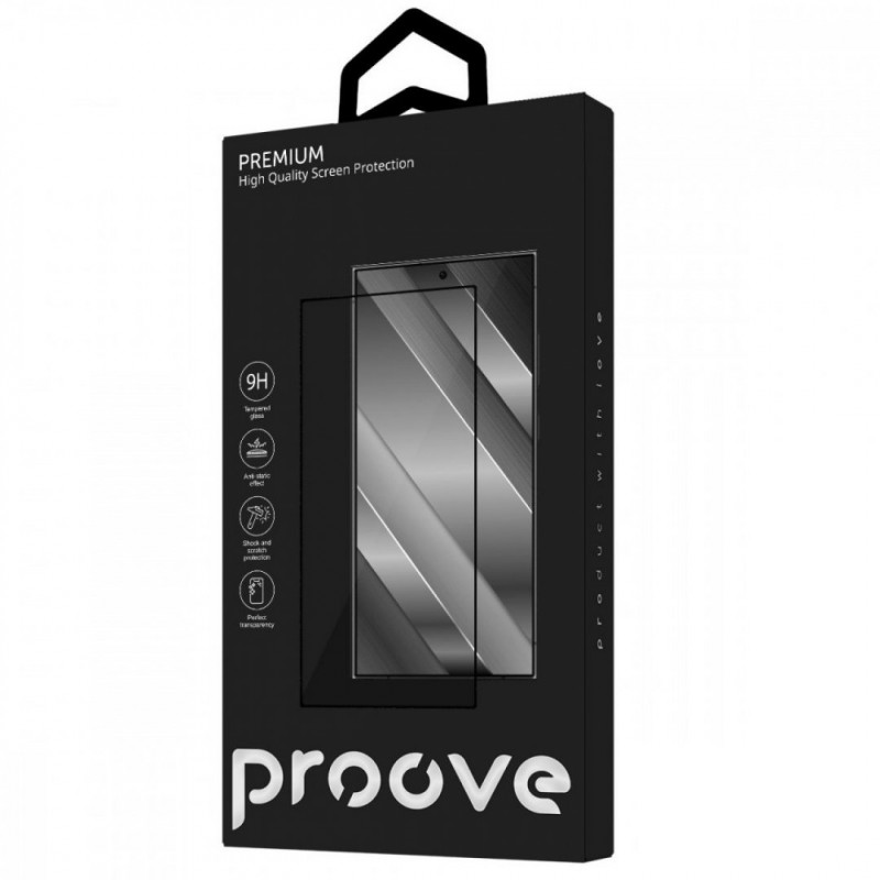 Защитное стекло Proove Premium для Samsung Galaxy S24 Ultra Black (PGPPMSS24U01)