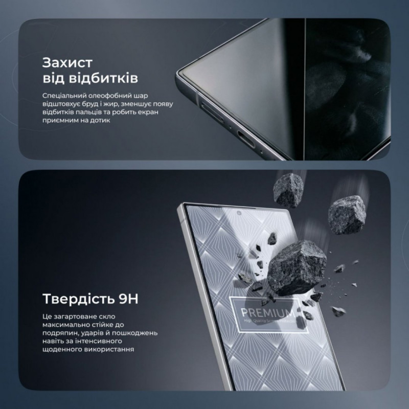 Защитное стекло Proove Premium для Samsung Galaxy S26 Plus Black (PGPPMSS26P01)