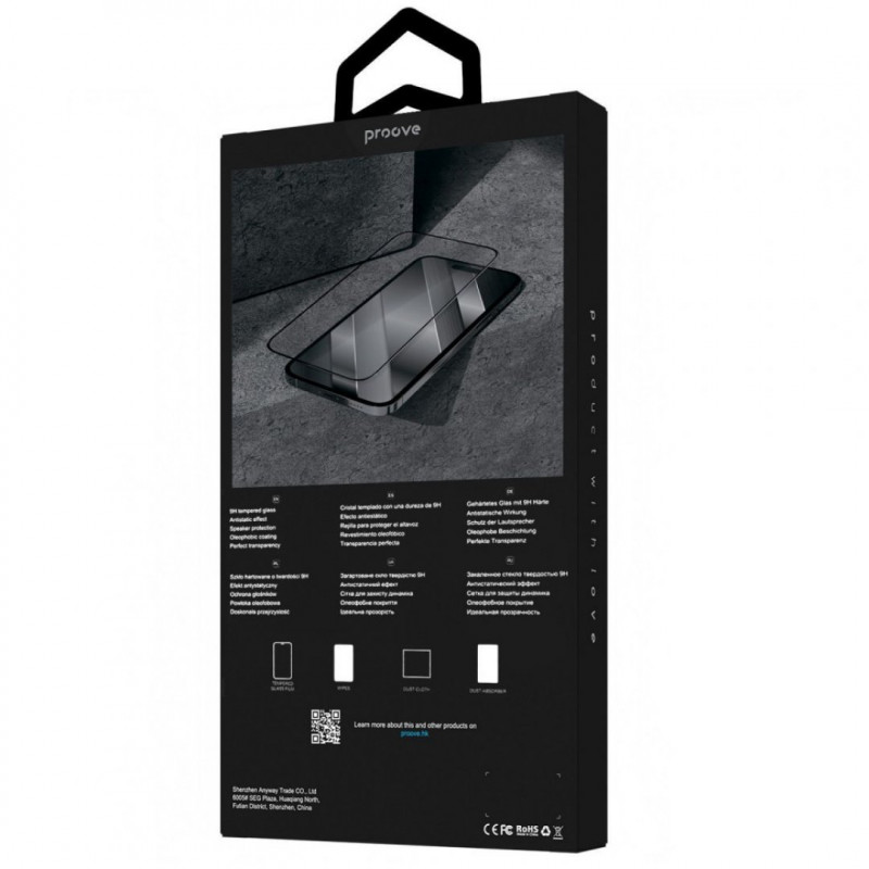 Захисне скло Proove Premium для iPhone 17 Pro Max/18 Pro Max Black (PGPPMI17PM01)