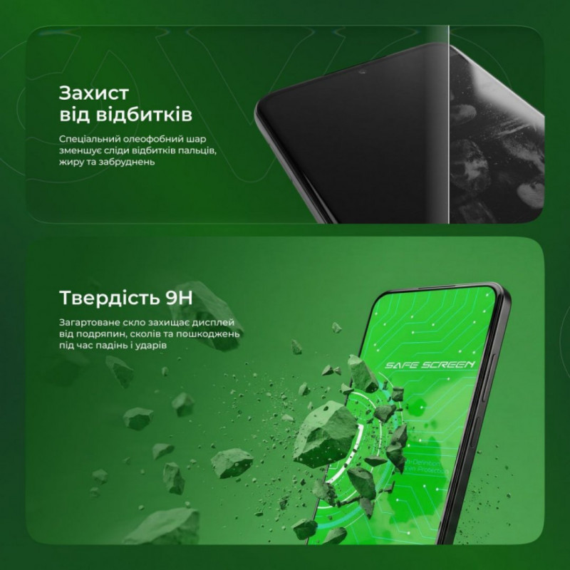 Захисне скло Proove Safe Screen для Samsung Galaxy A15/A15 5G/A25/M15 Black (PGPSSSGA1501)