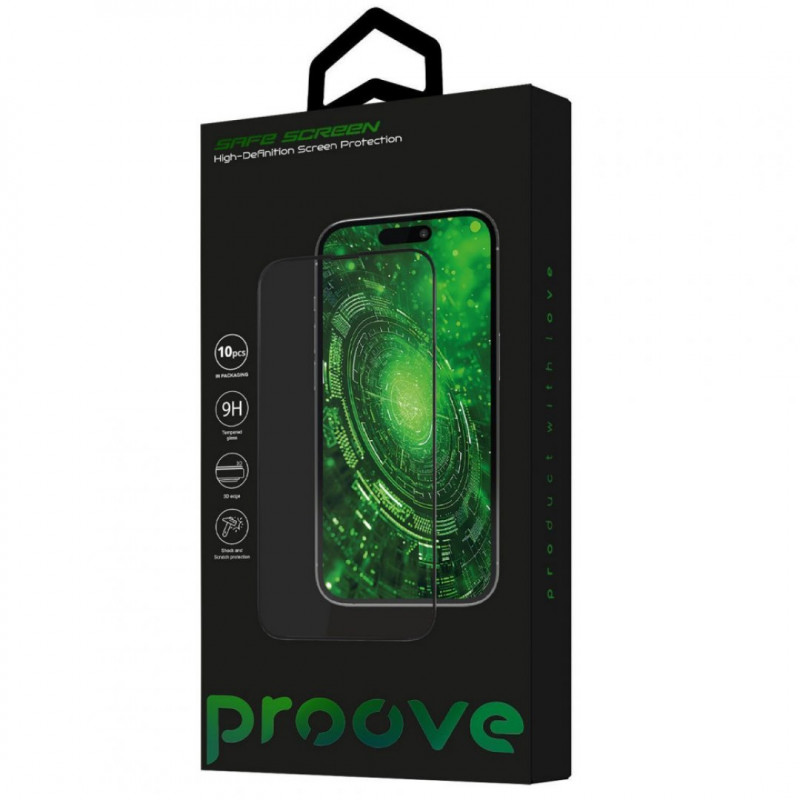 Захисне скло Proove Safe Screen для iPhone 12 Pro Max Black (PGPSSI12PM01)