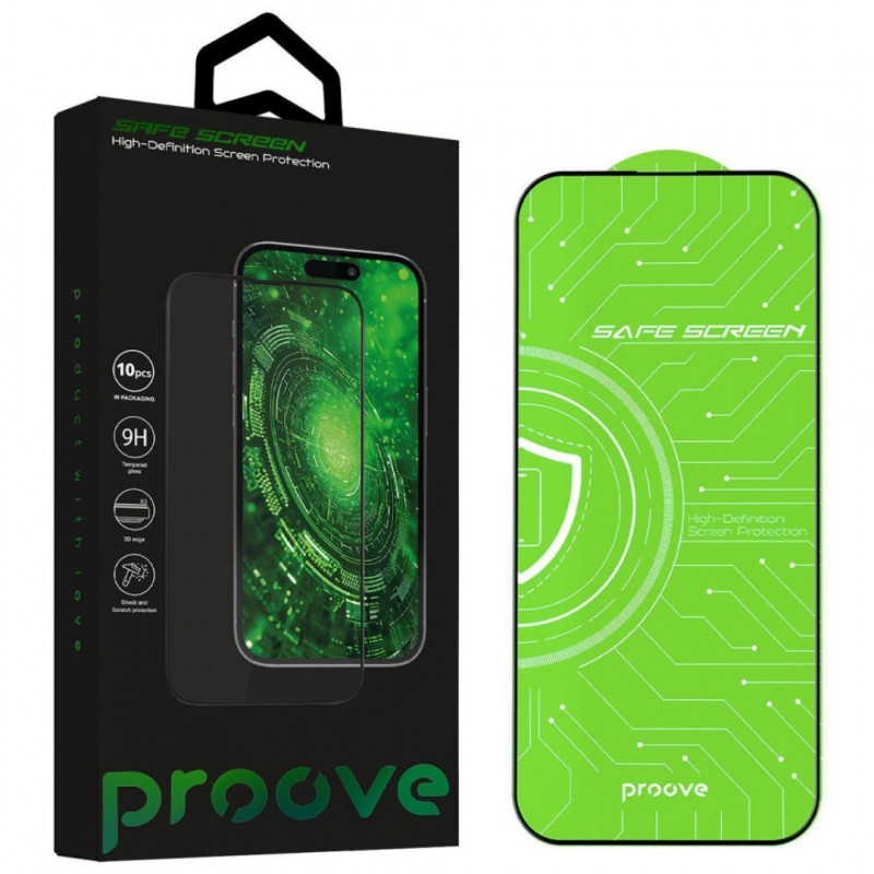 Захисне скло Proove Safe Screen для iPhone 12 Pro Max Black (PGPSSI12PM01)