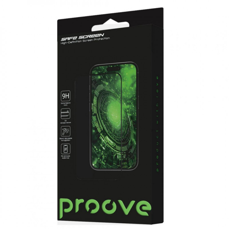 Защитное стекло Proove Safe Screen для iPhone 17 Air (1pcs) Black (PGPSS1I17A01)