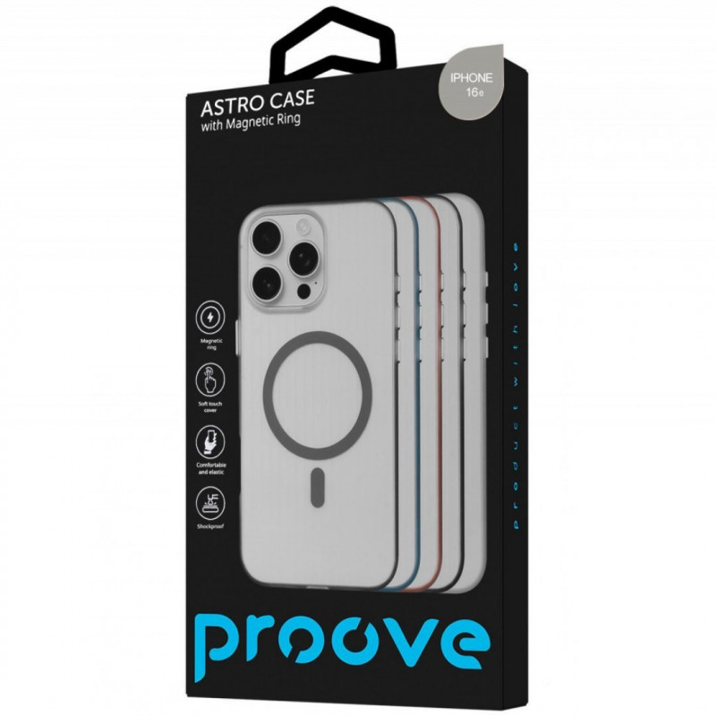 Чохол Proove Astro Case with Magnetic Ring для iPhone 16e/17e Black (PCASIP16E002)