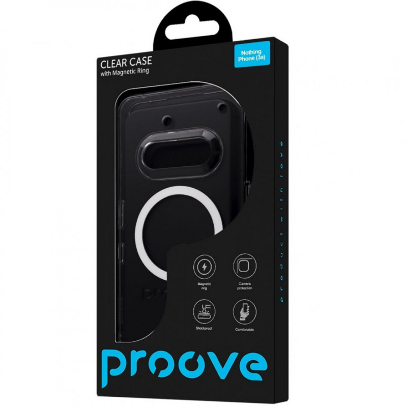 Чехол Proove Clear Case with Magnetic Ring для Nothing Phone (3a) Transparent (PCCLNP003A01)