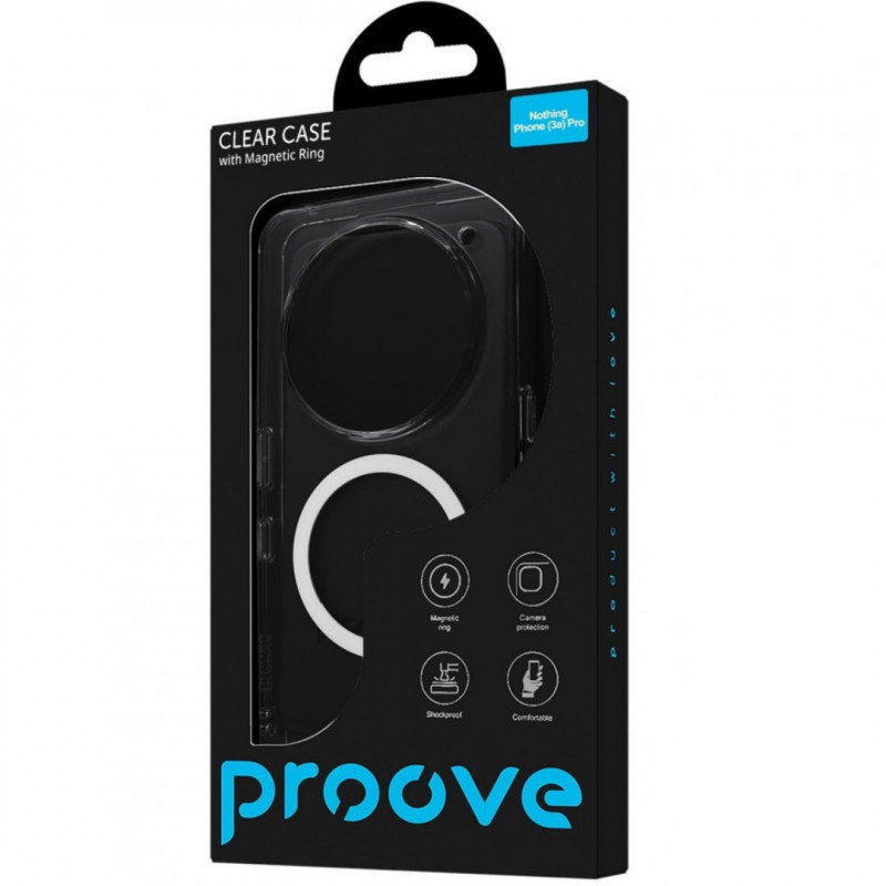 Чехол Proove Clear Case with Magnetic Ring для Nothing Phone (3a) Pro Transparent (PCCLNPPR3A01)