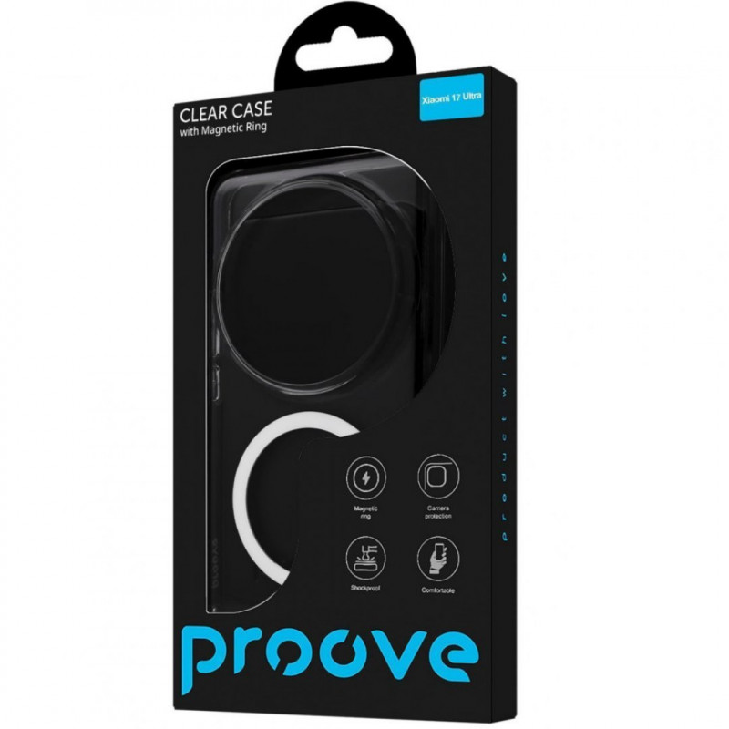 Чехол Proove Clear Case with Magnetic Ring для Xiaomi 17 Ultra (PCCLX0TU1701)