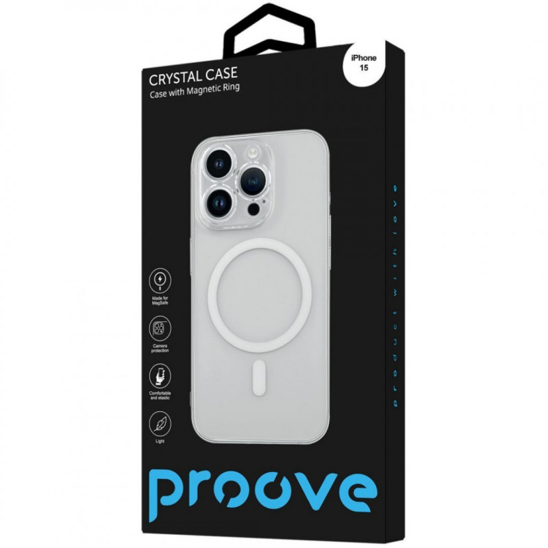 Чехол Proove Crystal Case with Magnetic Ring для iPhone 15 Brilliance (PCCCIP150059)