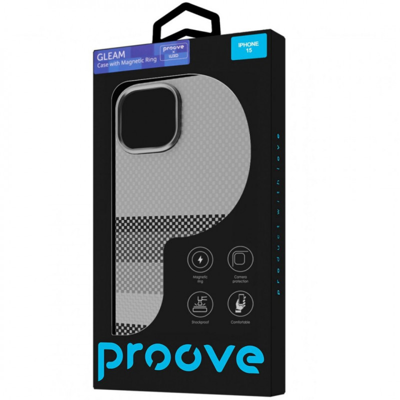 Чехол Proove Gleam Case with Magnetic Ring для iPhone 15 Gold Peak (PCGCIP150066)