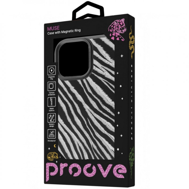 Чохол Proove Muse Animal Case with Magnetic Ring для iPhone 15 Pro Max Green Snake (PCMAIP15PMC1)