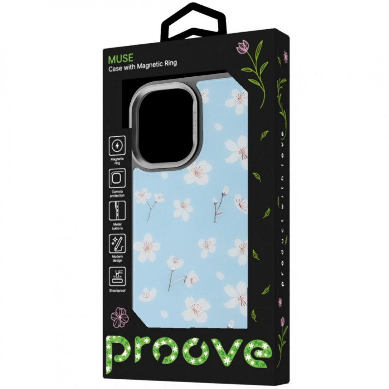Чехол Proove Muse Fleur Case with Magnetic Ring для iPhone 17 Lemon (PCMFIP1700B5)