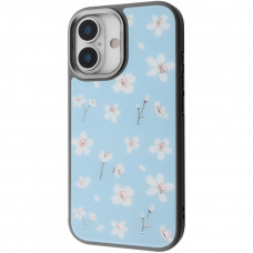 Чехол Proove Muse Fleur Case with Magnetic Ring для iPhone 17 Blue Flower (PCMFIP1700B6)