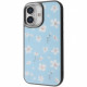 Чехол Proove Muse Fleur Case with Magnetic Ring для iPhone 17 Blue Flower (PCMFIP1700B6)