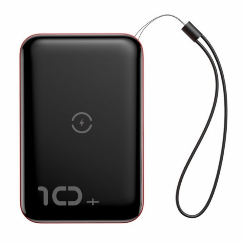 Внешний аккумулятор Baseus Mini S Bracket Wireless 10000 mAh Black/Red (PPXFF10W-19)