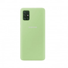 Силіконова накладка Silicone Case для Samsung A51 2020 A515 Green