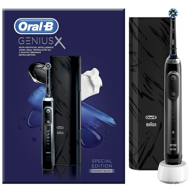 Зубная электрощетка Braun Oral-B Genius X/D706.513.6X типа 3771 Midnight black