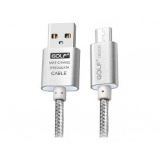 USB-кабель Golf GC-10m Metal Micro USB Silver