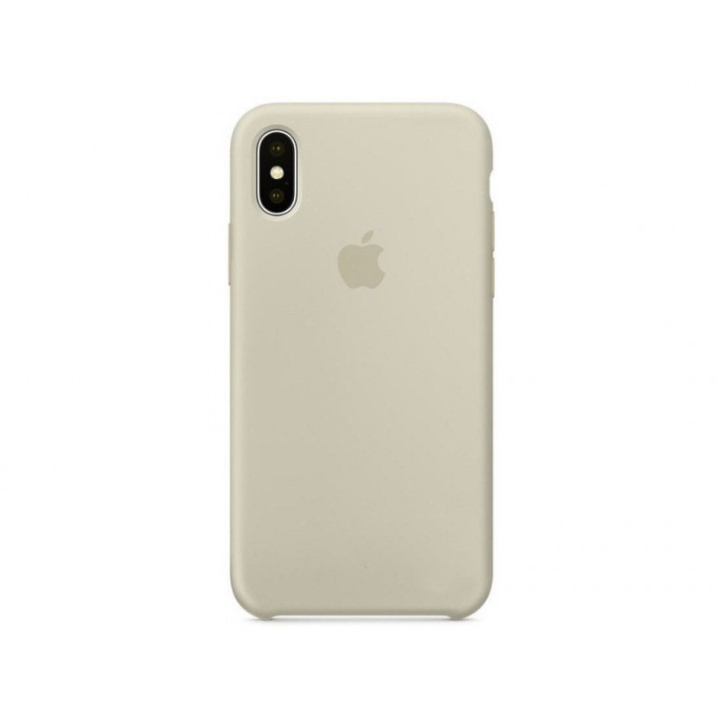 Накладка Silicone Case Original iPhone X Ivory