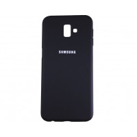 Силиконовая накладка Silicone Case для Samsung J6 2018 J600 Black