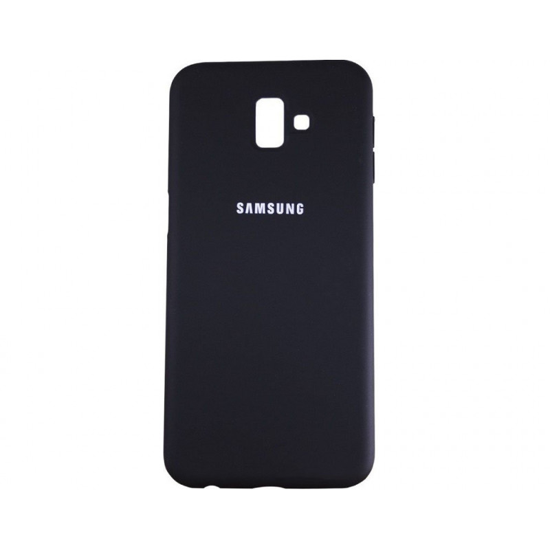 Силіконова накладка Silicone Case для Samsung J6 2018 J600 Black