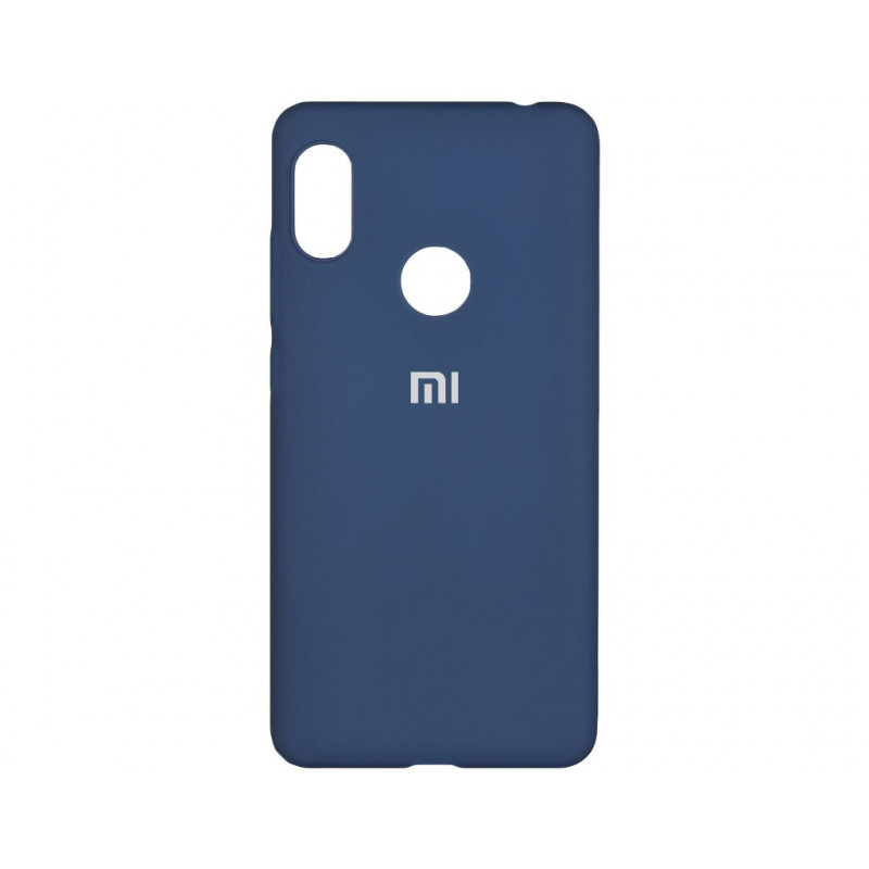 Силіконова накладка Silicone Case для Xiaomi Redmi Note 7 Navy blue
