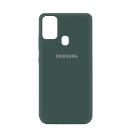 Силіконова накладка Silicone Case для Samsung A21s 2020 A217 Dark Green