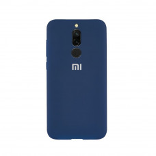 Силіконова накладка Silicone Case для Xiaomi Redmi 8 Navy blue