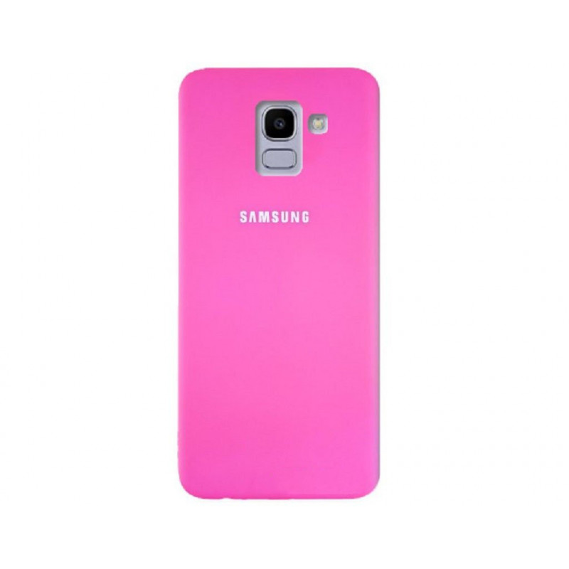 Силіконова накладка Silicone Case для Samsung J6 2018 J600 Crimson