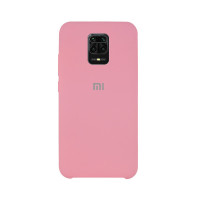 Силіконова накладка Silicone Case для Xiaomi Redmi Note 9 Pro/ Note 9S Pink