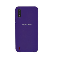 Силіконова накладка Silicone Case для Samsung A01 2020 A015 Violet
