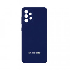 Силіконова накладка Silicone Case для Samsung A72/A725 2021 Dark Blue