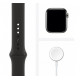 Apple Watch Series 6 GPS + Cellular 40mm Graphite Stainless Steel Case with Black Sport Band (M06X3)