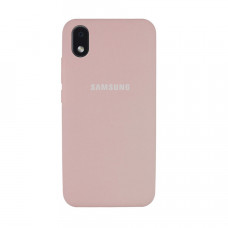 Силиконовая накладка Soft Silicone Case для Samsung A01/A013 2020 Core Peach