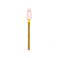 USB-кабель HOCO UPL09 Metal Carbon Lightning Yellow