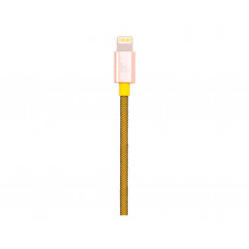 USB-кабель HOCO UPL09 Metal Carbon Lightning Yellow