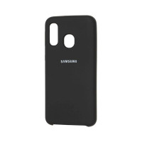 Силіконова накладка Silicone Case для Samsung A40 2019 A405 Black
