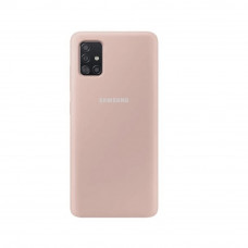 Силиконовая накладка Silicone Case для Samsung A51/A515 2020 Peach