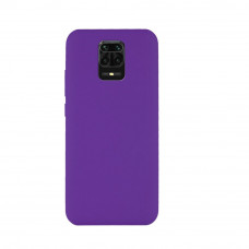 Силиконовая накладка Silicone Case для Xiaomi Redmi Note 9 Pro/ Note 9S Violet