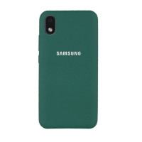 Силіконова накладка Soft Silicone Case для Samsung A01/A013 2020 Core Dark Green